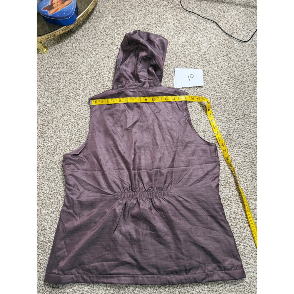 Gear for Sports Womens Plum Purple Hooded Fleece Lined Full Zip Vest XL - Picture 11 of 11
